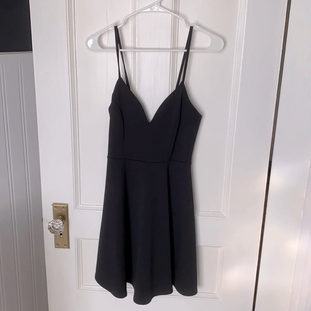Black mini dress